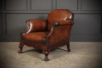 Hand Dyed Chestnut Leather & Mahogany Club Suite (5 of 19) Hand Dyed Chestnut Leather & Mahogany Club Suite (5 of 19)