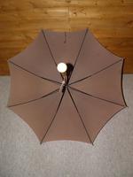 Antique Fawn Coloured Canopy Umbrella With Billiard Inspired Ball Handle (3 of 14) Antique Fawn Coloured Canopy Umbrella With Billiard Inspired Ball Handle (3 of 14)