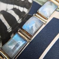 Vintage Sterling Silver Moonstone Panel Bracelet (3 of 11) Vintage Sterling Silver Moonstone Panel Bracelet (3 of 11)