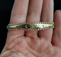 Antique Edwardian 9ct Gold Bangle, Floral Engraved (12 of 14) Antique Edwardian 9ct Gold Bangle, Floral Engraved (12 of 14)