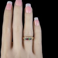Antique Victorian Dearest Gemstone Ring 18ct Gold Dated 1889 (6 of 7) Antique Victorian Dearest Gemstone Ring 18ct Gold Dated 1889 (6 of 7)