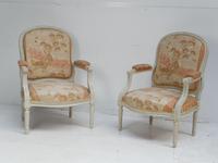 Pair of French Painted Armchairs (1 of 12)
