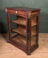 Superb ebonized and amboyna glazed pier cabinet (4 of 8) Superb ebonized and amboyna glazed pier cabinet (4 of 8)