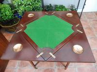 Maple & co Mahogany Inlaid Card Table / Games Table (8 of 14) Maple & co Mahogany Inlaid Card Table / Games Table (8 of 14)