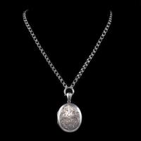 Antique Victorian Locket Collar Necklace Silver c.1880 (5 of 8) Antique Victorian Locket Collar Necklace Silver c.1880 (5 of 8)