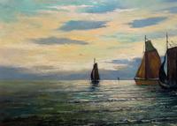 Andries Debeuf Flemish, Stunning Large Moonlit Seascape Oil Painting (3 of 13) Andries Debeuf Flemish, Stunning Large Moonlit Seascape Oil Painting (3 of 13)