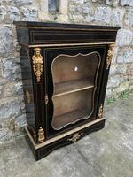 19th C French Ebonised Pier Cabinet With Ormolu Mounts (2 of 4) 19th C French Ebonised Pier Cabinet With Ormolu Mounts (2 of 4)