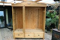 Huge! Old Pine Triple 'Knock Down' Combination Wardrobe - We Deliver! (20 of 21) Huge! Old Pine Triple 'Knock Down' Combination Wardrobe - We Deliver! (20 of 21)