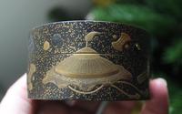 Antique Japanese Meiji Gilt & Black Lacquer Lidded Box (11 of 15) Antique Japanese Meiji Gilt & Black Lacquer Lidded Box (11 of 15)