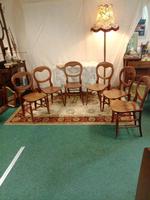 Antique Balloon Back Chair Victorian Set Of Six