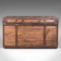 Large Antique Steamer Trunk, English, Pine, Travel, Shipping Chest, Victorian (6 of 12) Large Antique Steamer Trunk, English, Pine, Travel, Shipping Chest, Victorian (6 of 12)