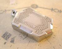Antique Pocket Watch Chain Fob 1890s Victorian Large Silver Nickel Puffy Shield Fob (3 of 7) Antique Pocket Watch Chain Fob 1890s Victorian Large Silver Nickel Puffy Shield Fob (3 of 7)