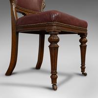 Pair of Antique Chairs, Walnut, Leather, Seat, Doveston, Bird & Hull, Victorian (10 of 12) Pair of Antique Chairs, Walnut, Leather, Seat, Doveston, Bird & Hull, Victorian (10 of 12)