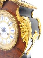Antique French Burr Walnut & Ormolu 8-Day Mantel Clock Rococo Boulle Case Segment Dial (10 of 11) Antique French Burr Walnut & Ormolu 8-Day Mantel Clock Rococo Boulle Case Segment Dial (10 of 11)