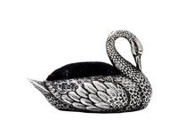 Antique Edwardian Sterling Silver Swan Pin Cushion 1908 (8 of 8) Antique Edwardian Sterling Silver Swan Pin Cushion 1908 (8 of 8)