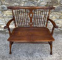 Unusual Oak Arts & Crafts Bench (2 of 18) Unusual Oak Arts & Crafts Bench (2 of 18)
