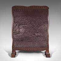 Antique Embossed Fire Screen, Oak, Leather, Fireside, Arts & Crafts, Edwardian (2 of 12) Antique Embossed Fire Screen, Oak, Leather, Fireside, Arts & Crafts, Edwardian (2 of 12)