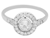 0.63 ct Diamond and Platinum Cluster Ring - Antique Circa 1925 (6 of 9) 0.63 ct Diamond and Platinum Cluster Ring - Antique Circa 1925 (6 of 9)