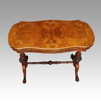 Victorian Serpentine Burr Walnut Card Table (11 of 12) Victorian Serpentine Burr Walnut Card Table (11 of 12)