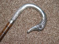 Edwardian Umbrella Hallmarked 1912 Silver Swan's Head Handle W/Inset Glass Eyes (15 of 17) Edwardian Umbrella Hallmarked 1912 Silver Swan's Head Handle W/Inset Glass Eyes (15 of 17)