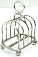 English Antique Solid Silver Art Deco Toast Rack, Super Design Fresh & Clean c.1920 (2 of 5) English Antique Solid Silver Art Deco Toast Rack, Super Design Fresh & Clean c.1920 (2 of 5)