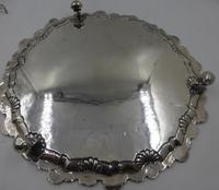 Antique George III Silver Salver London 1754 by Richard Rugg (5 of 9) Antique George III Silver Salver London 1754 by Richard Rugg (5 of 9)