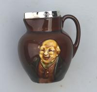 A Royal Doulton Miniature Mr Pickwick Small Kingsware Jug Solid Silver C.1907 (2 of 7) A Royal Doulton Miniature Mr Pickwick Small Kingsware Jug Solid Silver C.1907 (2 of 7)
