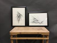 Pair 1950/60's Aeronautical Sketches, Signed (5 of 8) Pair 1950/60's Aeronautical Sketches, Signed (5 of 8)