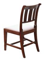 Pair of Georgian mahogany dining side hall bedroom chairs (3 of 7) Pair of Georgian mahogany dining side hall bedroom chairs (3 of 7)