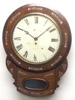 English Drop Dial 8-day Fusee Dial Wall Clock (2 of 9) English Drop Dial 8-day Fusee Dial Wall Clock (2 of 9)