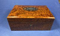 Victorian French Burr Cedar Jewellery Box with It’s Original Interior (8 of 13) Victorian French Burr Cedar Jewellery Box with It’s Original Interior (8 of 13)