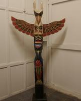 20th Century Native American Painted Totem Pole (2 of 7) 20th Century Native American Painted Totem Pole (2 of 7)