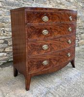 Regency Flame Mahogany Bow Front Chest of Drawers (4 of 17) Regency Flame Mahogany Bow Front Chest of Drawers (4 of 17)