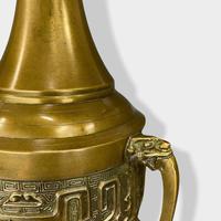 Large Pair of Chinese Style Brass Lamps (8 of 14) Large Pair of Chinese Style Brass Lamps (8 of 14)