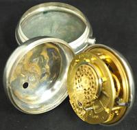 Antique Silver Pair Case Pocket Watch Fusee Verge Escapement Key Wind Enamel Dial Richardson London (6 of 13) Antique Silver Pair Case Pocket Watch Fusee Verge Escapement Key Wind Enamel Dial Richardson London (6 of 13)