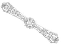 2.06ct Diamond & Platinum Bar Brooch c.1930 (2 of 9) 2.06ct Diamond & Platinum Bar Brooch c.1930 (2 of 9)