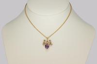 Antique Seed Pearl & Amethyst Pendant 15ct Gold Victorian / Edwardian Necklace (3 of 10) Antique Seed Pearl & Amethyst Pendant 15ct Gold Victorian / Edwardian Necklace (3 of 10)