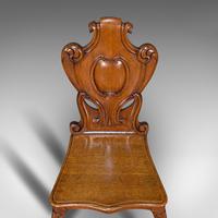Pair of Antique Shield Back Chairs, Scottish, Oak, Hall Seat, Victorian c.1880 (10 of 12) Pair of Antique Shield Back Chairs, Scottish, Oak, Hall Seat, Victorian c.1880 (10 of 12)