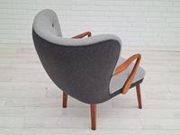 Danish lounge armchair, 60s, furniture wool, completely reupholstered (12 of 17) Danish lounge armchair, 60s, furniture wool, completely reupholstered (12 of 17)