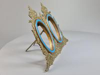 Stunning 19th Century 'Lovegrove & Flint' Double Brass & Turquoise Enamel Frame (5 of 8) Stunning 19th Century 'Lovegrove & Flint' Double Brass & Turquoise Enamel Frame (5 of 8)