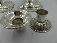 Pair of Antique Edwardian Silver Candlesticks Sheffield 1903 (6 of 8) Pair of Antique Edwardian Silver Candlesticks Sheffield 1903 (6 of 8)