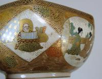 Antique Meiji Satsuma Bowl on Stand Signed (10 of 10) Antique Meiji Satsuma Bowl on Stand Signed (10 of 10)