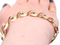 1.20ct Diamond & 18ct Yellow Gold Bracelet - Vintage French c.1950 (9 of 9) 1.20ct Diamond & 18ct Yellow Gold Bracelet - Vintage French c.1950 (9 of 9)