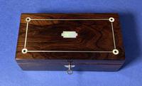William IV Rosewood Glove Box With Inlay (9 of 12) William IV Rosewood Glove Box With Inlay (9 of 12)