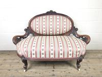 Small Victorian Walnut Frame Salon Sofa Settee (2 of 9) Small Victorian Walnut Frame Salon Sofa Settee (2 of 9)