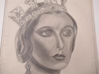 Large original autographed drawing, Anna Neagle as Queen Victoria, 1937 (3 of 5) Large original autographed drawing, Anna Neagle as Queen Victoria, 1937 (3 of 5)