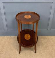 Edwardian Inlaid Mahogany 2 Tier Table (9 of 10) Edwardian Inlaid Mahogany 2 Tier Table (9 of 10)