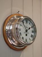 Nickel Plated Ships Bulkhead Clock (5 of 5) Nickel Plated Ships Bulkhead Clock (5 of 5)