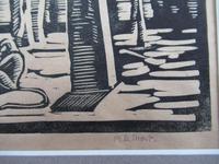 Mary Dudley Short (Molly Freeman), linocut print, Seated Buddha, 4/25, c1935 (3 of 6) Mary Dudley Short (Molly Freeman), linocut print, Seated Buddha, 4/25, c1935 (3 of 6)