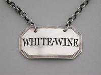 George III Silver Wine Label 'White-Wine' by Phipps & Robinson, London, 1806 (2 of 6) George III Silver Wine Label 'White-Wine' by Phipps & Robinson, London, 1806 (2 of 6)